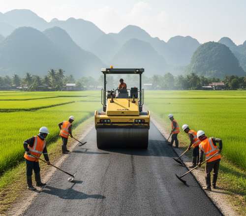 pengaspalan jalan perdesaan rangkasbitung