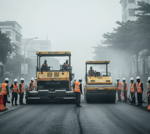 Harga aspal Bandung terbaru untuk proyek jalan dan area parkir