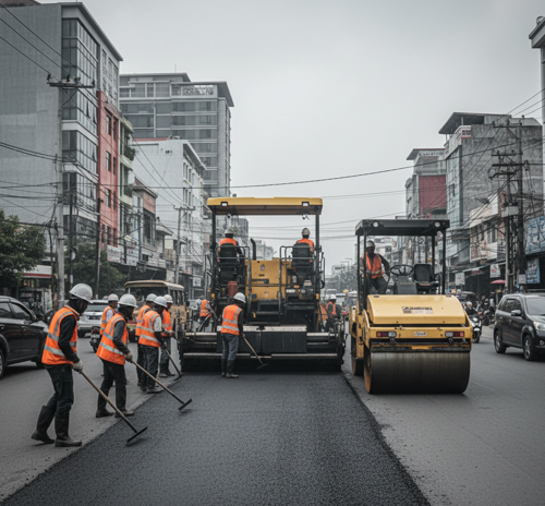 harga aspal perbaikan jalan subang
