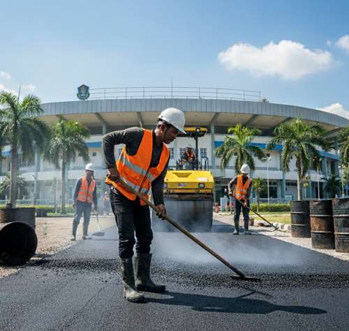 jasa pengaspalan gotmix pandeglang