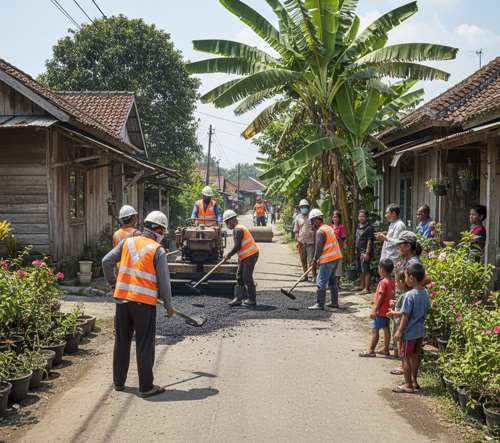 jasa pengaspalan jalan pedesaan cikarang