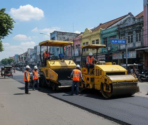 jasa pengaspalan jalan raya cirecon