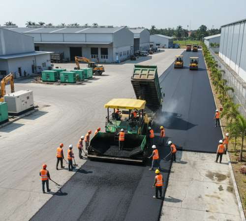 pengaspalan jalan baru cargo majalengka