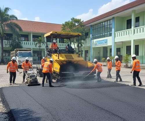 jassa pengaspalan skolah dasar rangkasbitung