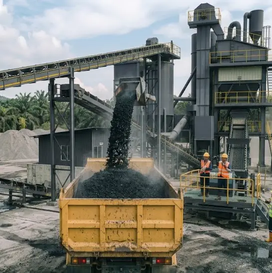 Asphalt Mixing Plant AMP untuk produksi aspal hotmix