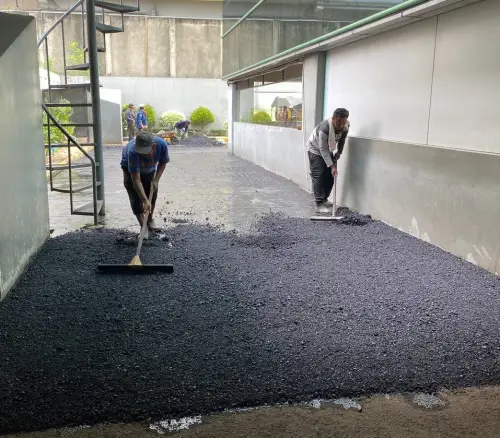 Aspal Lataston HRS pada pekerjaan pengaspalan jalan