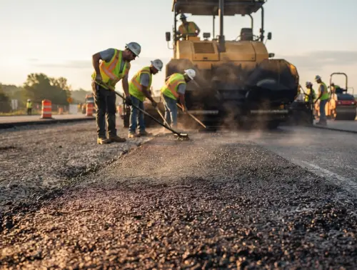 Material hotmix asphalt untuk jalan
